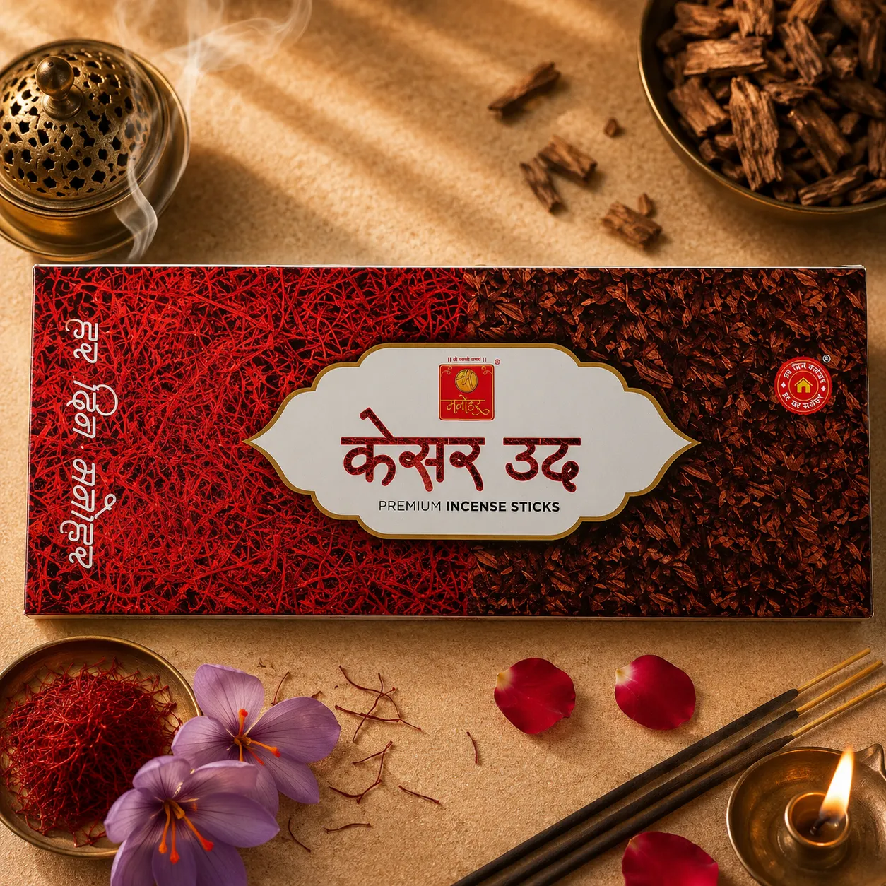 Kesar Oudh - Premium Agarbatti Manohar at Chaitanya Stores Sangmeshwar