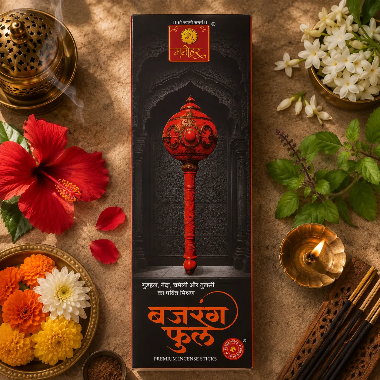 Bajrang Phool - Premium Agarbatti Manohar at Chaitanya Stores Sangmeshwar