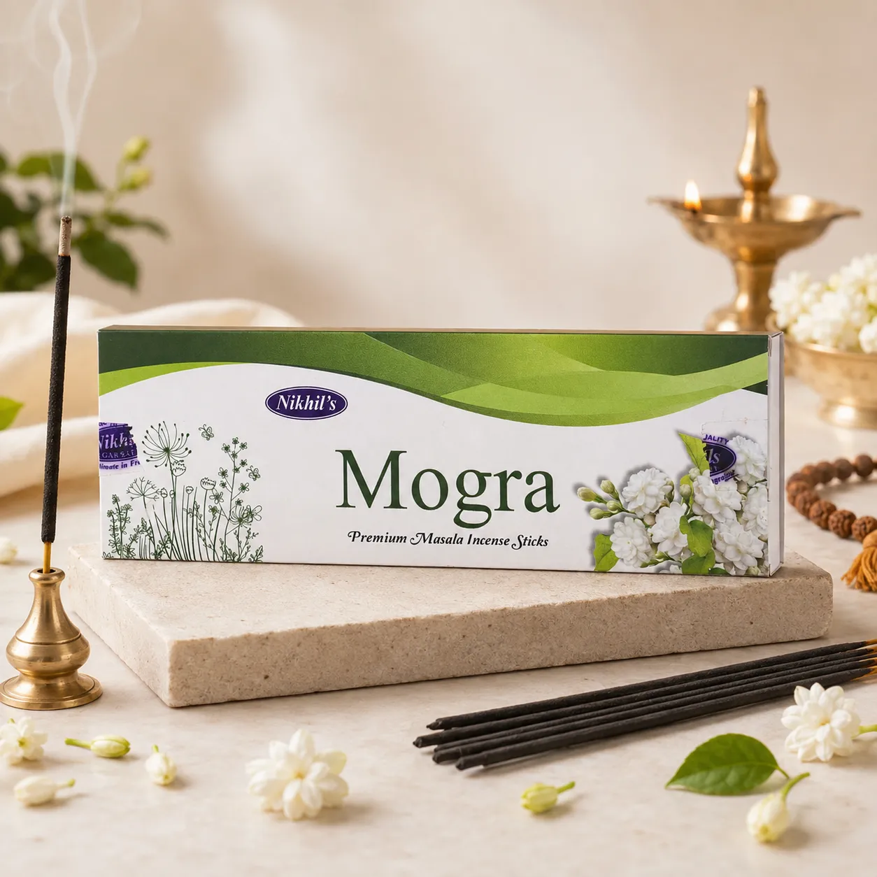 Mogra - Premium Masala Agarbatti Nikhil at Chaitanya Stores Sangmeshwar